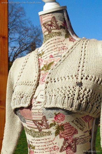 Strickanleitung für Bolero / Dirndlweste | Bolero TrachtenChic