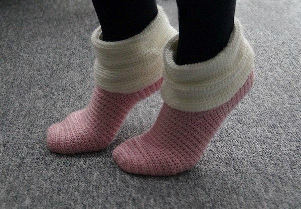 Crochet Slippers No. 4 (Size 6-13)