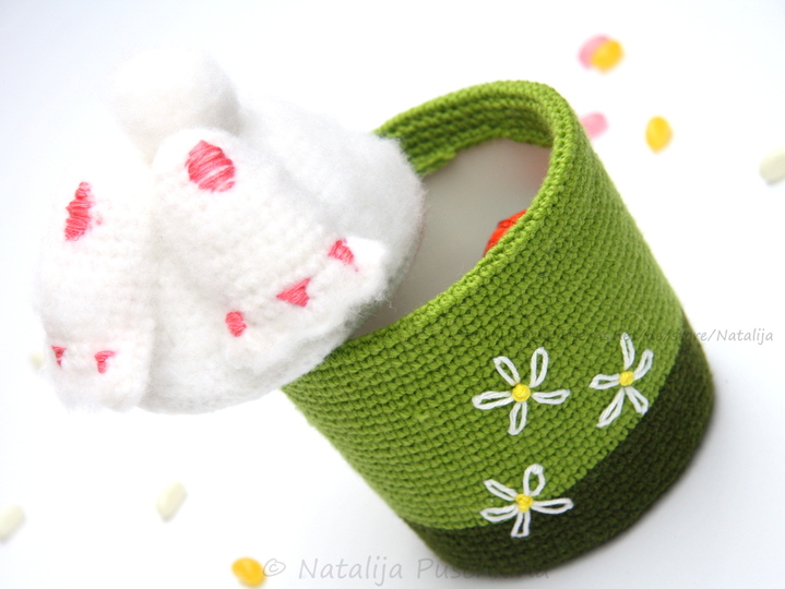 Süße Körbchen ‚Kaninchen‘ - Häkelanleitung