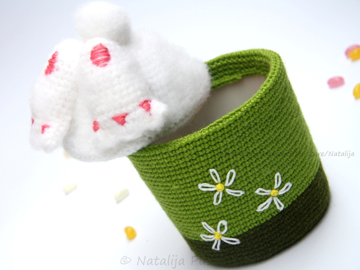 Süße Körbchen ‚Kaninchen‘ - Häkelanleitung