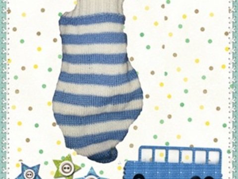 Strickanleitung Babyschlafsack, Puck, Cocoon- von 0 bis ca. 6 Monate nutzbar