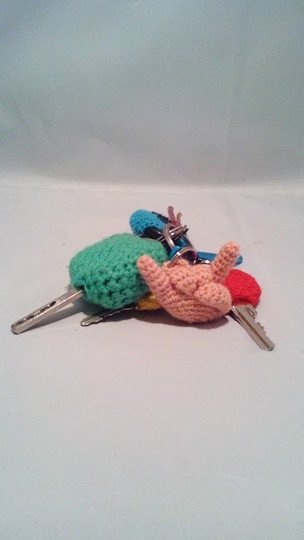 Häkelanleitung - Schlüsselanhänger Das Händchen - einfach