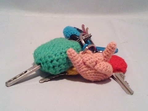 Häkelanleitung - Schlüsselanhänger Das Händchen - einfach