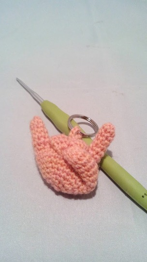 Häkelanleitung - Schlüsselanhänger Das Händchen - einfach