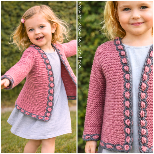 Strickanleitung für Weste / Jacke Mädchen | Trachten*janker* BabyAlpenChic