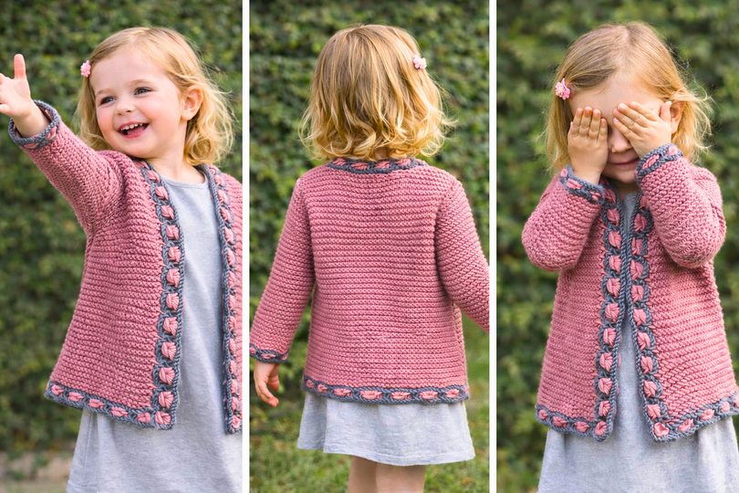 Strickanleitung für Weste / Jacke Mädchen | Trachten*janker* BabyAlpenChic