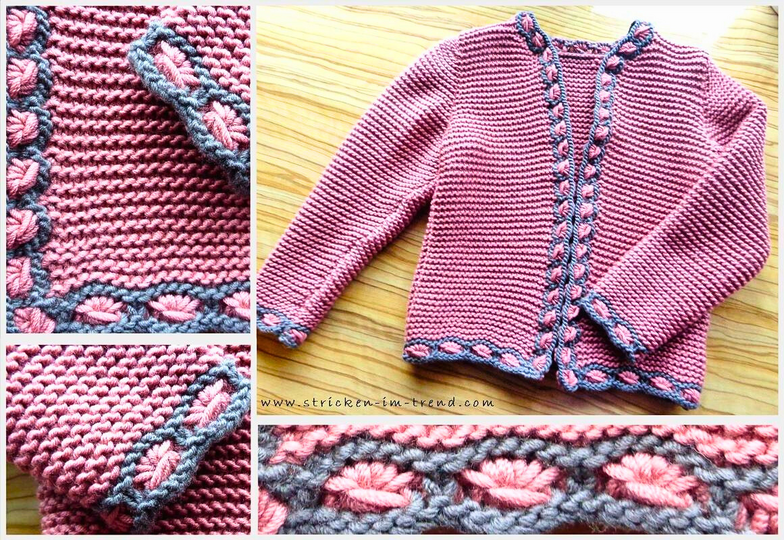 Strickanleitung für Weste / Jacke Mädchen | Trachten*janker* BabyAlpenChic