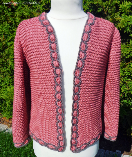 Strickanleitung für Weste / Jacke Mädchen | Trachten*janker* BabyAlpenChic