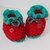 Strickanleitung Baby-Schuhe,Booties, Stiefelchen "Erdbeere", Sohlenlänge 10,5 cm