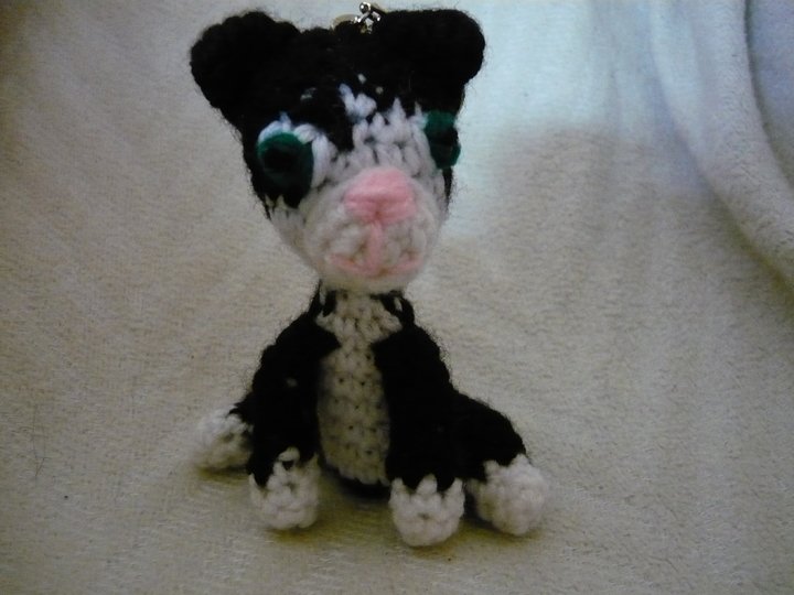 Häkelanleitung Katze Schlüsselanhänger / Geschenkanhänger