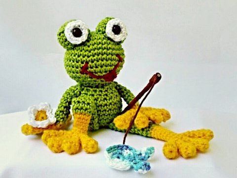 Ferdinand Frosch - Häkelanleitung