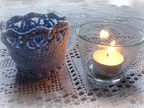 Häkelanleitung Windlicht Schwedi