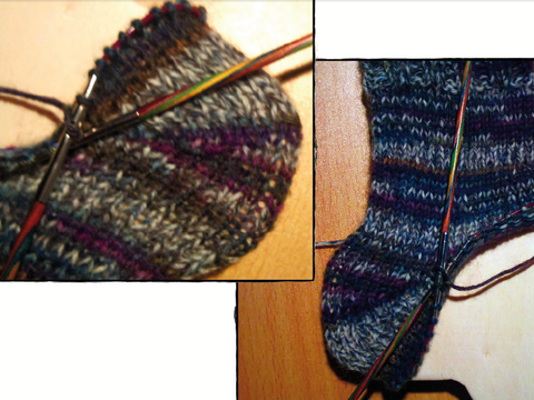 Workshop Bumerangferse auf der Rundstricknadel