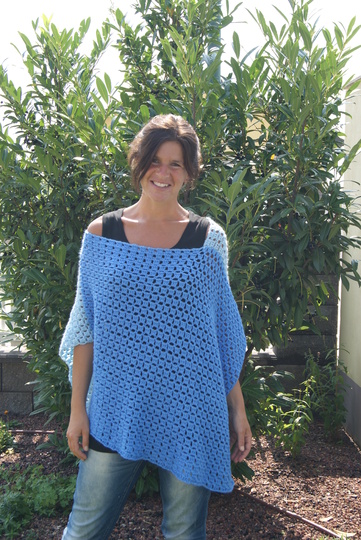 Poncho Blue Dream, Universalgröße