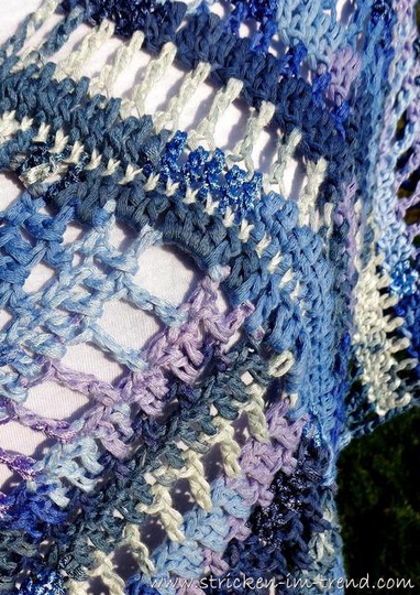 Crochet Pattern Summer Poncho | Shoulder Warmer with Lace Pattern | RUSH #1