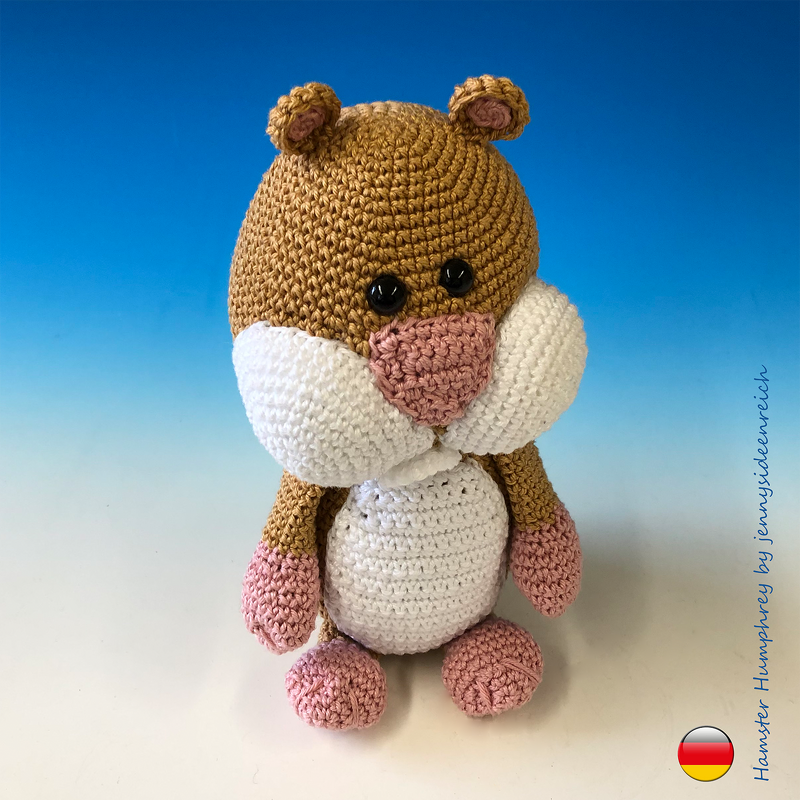 Häkelanleitung Amigurumi Hamster Humphrey (DEUTSCH) Anleitung um einen Hamster zu häkeln von jennysideenreich