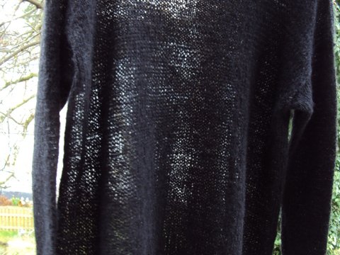 Transparenter Pullover aus Alpaka in Einheitsgröße