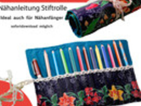 Nähanleitung - Stiftrolle / Stiftmäppchen / Utensilo