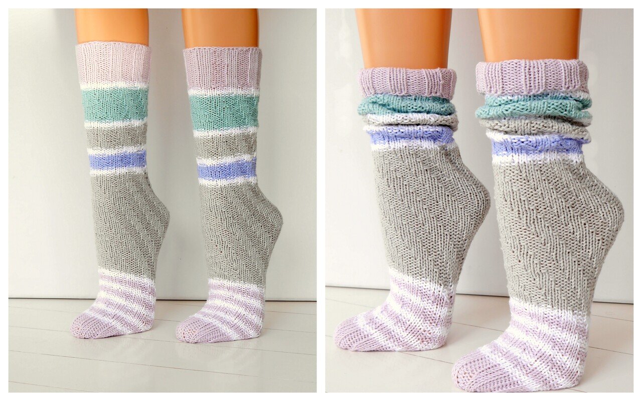 Strickanleitung - SPIRALSOCKEN stricken – ohne Ferse – No.132