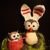 Eule als Osterhase