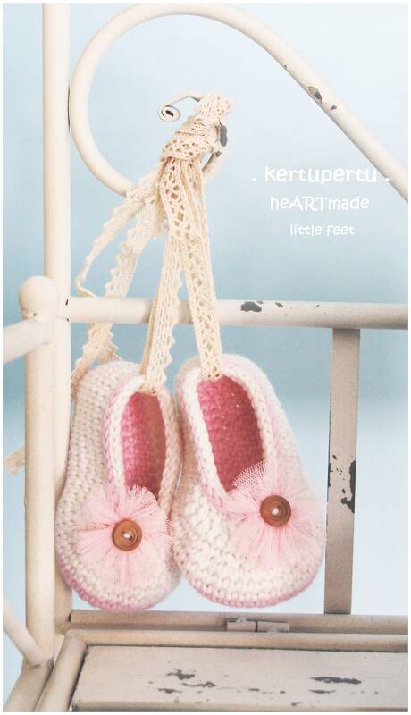 Babyschuhe / Ballerinas / Häkelanleitung