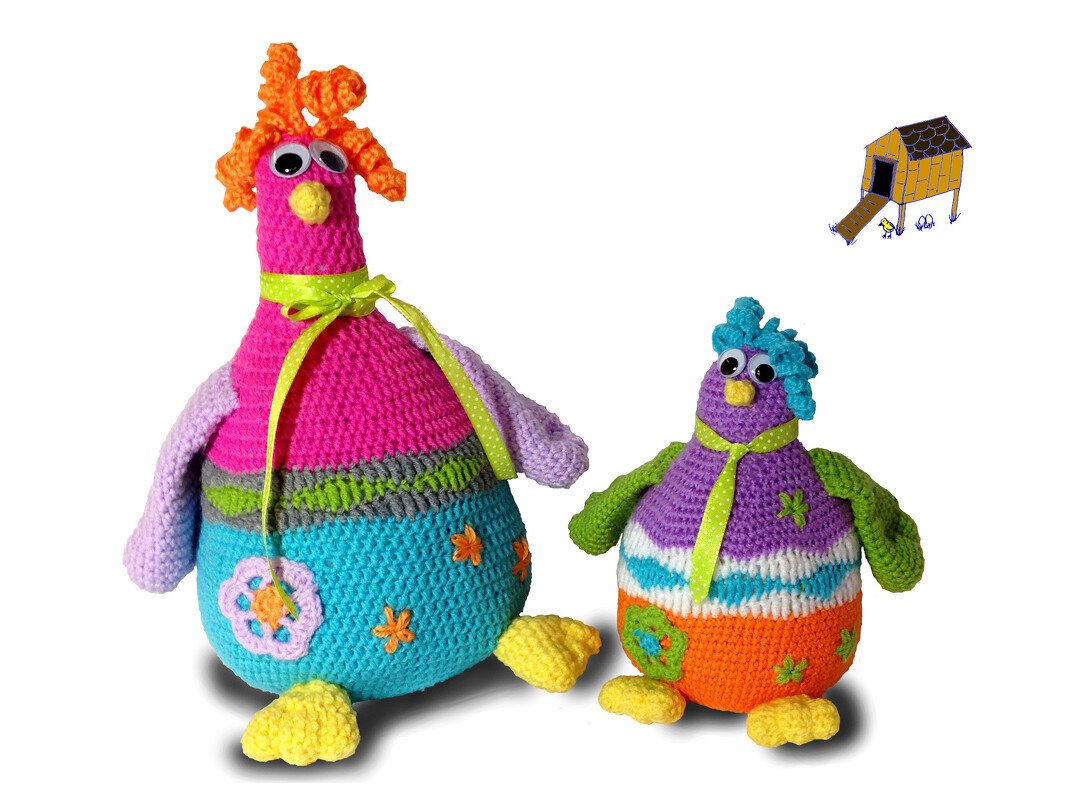 Türstopper Huhn, Häkelanleitung für Anfänger geeignet