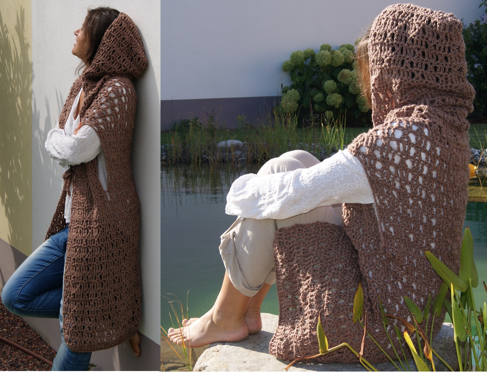 Long-Weste (Oversize / Unisize) leicht an alle Größen anzupassen