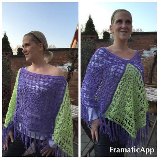 Poncho häkeln - 2 Tragevarianten