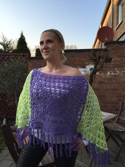 Poncho häkeln - 2 Tragevarianten