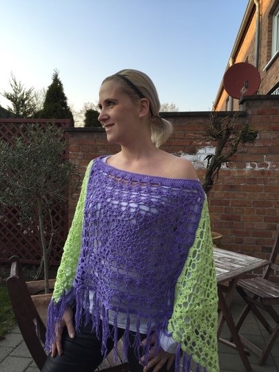 Poncho häkeln - 2 Tragevarianten