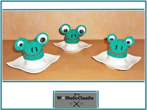 Häkelanleitung Eierwärmer Frosch