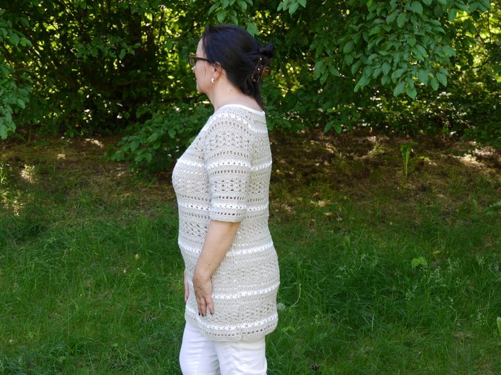 Häkelanleitung Netzshirt/Tunika alle Größen Spring Kollektion No.7