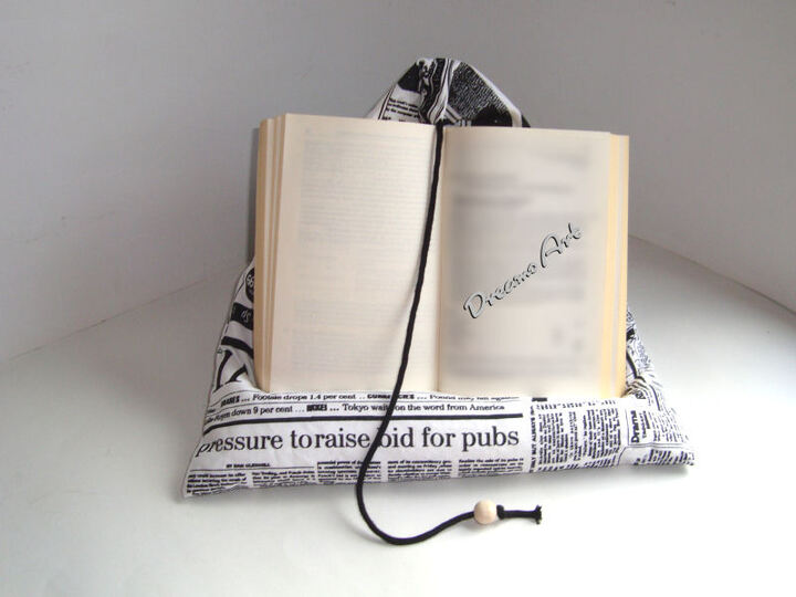 Nähanleitung Buchkissen / Lesekissen / Tabletstütze