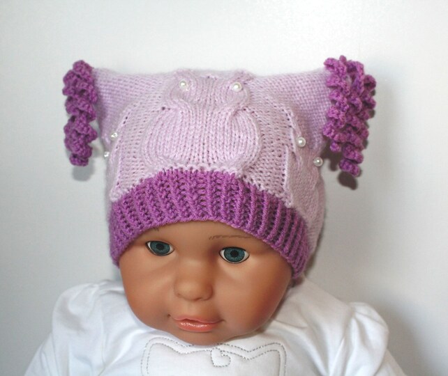 Strickanleitung Baby-Set Eulen, Mütze und Baby-Schuhe, ca. 5 - 12 Monate