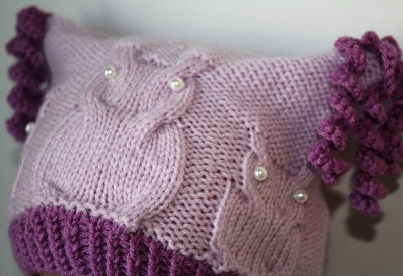 Strickanleitung Baby-Set Eulen, Mütze und Baby-Schuhe, ca. 5 - 12 Monate