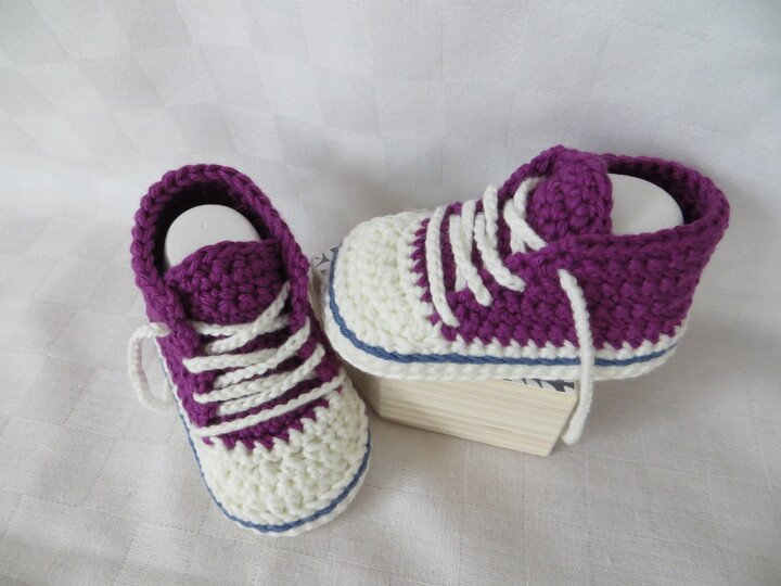 Häkelanleitung für Baby-Turnschuhe (#2)