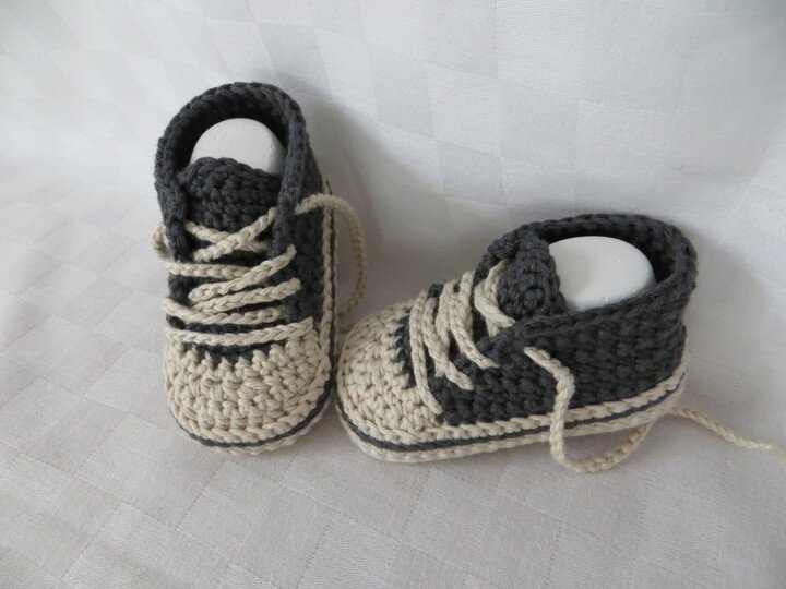Häkelanleitung für Baby-Turnschuhe (#2)