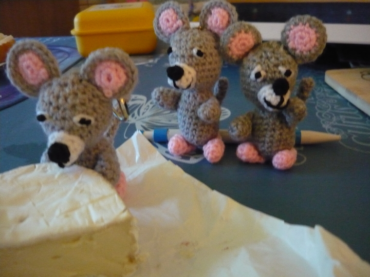 Häkelanleitung Maus Schlüsselanhänger / Geschenkanhänger