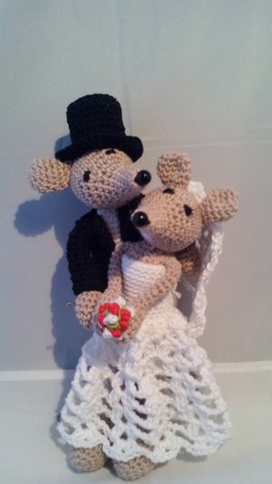 Häkelanleitung - Brautausstattung Mäuse - Zusatzanleitung!!!