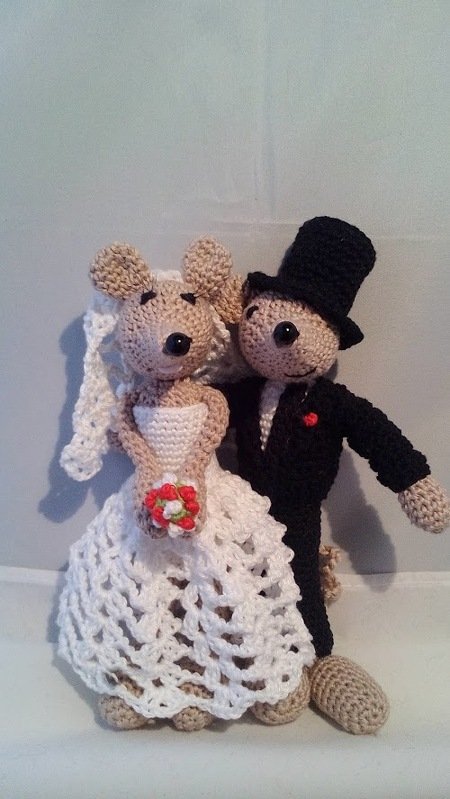 Häkelanleitung - Brautausstattung Mäuse - Zusatzanleitung!!! - Bild 5