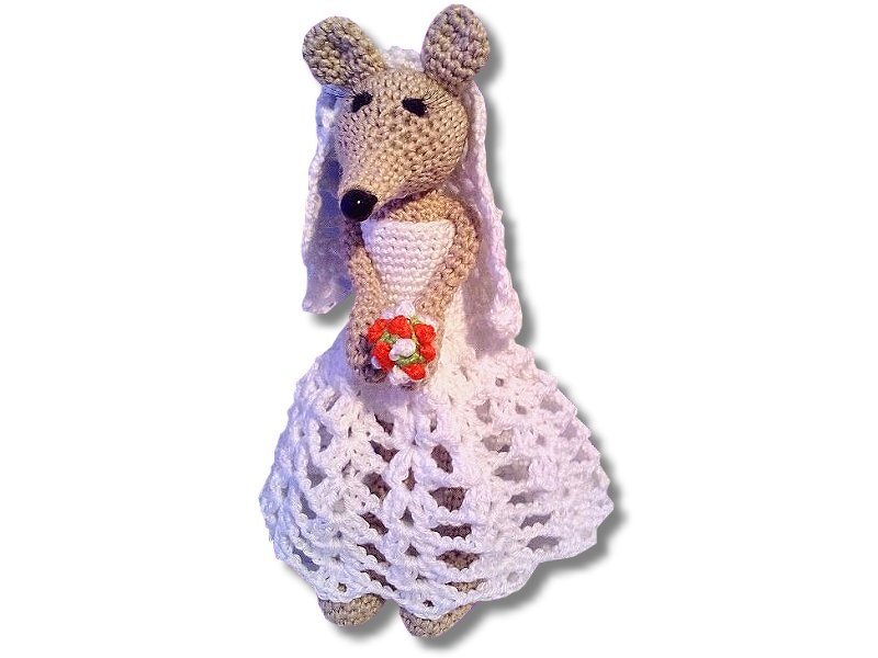 Häkelanleitung - Mäuse Brautpaar - Bild 3