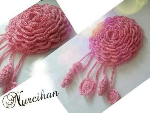 Anleitung für eine grosse Häkel Rose