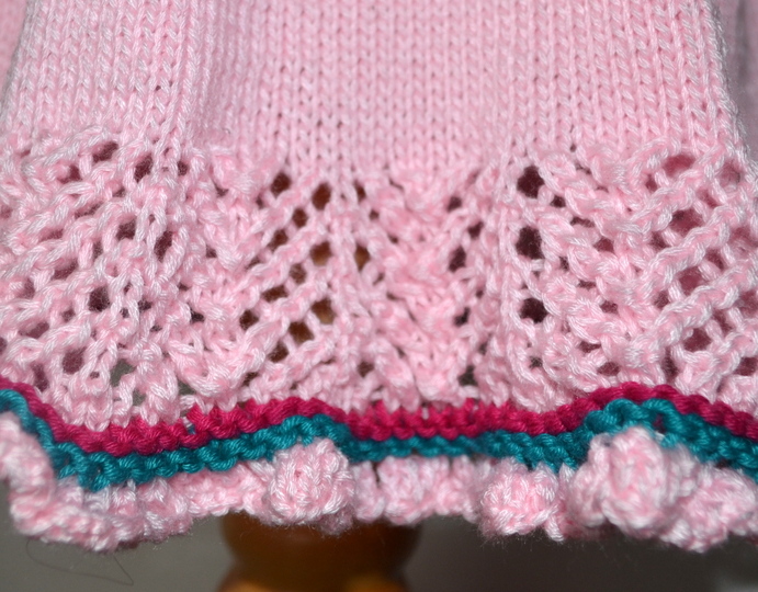 Baby Dirndl * Gestrickt * GR. 74 - 80 * Frühling