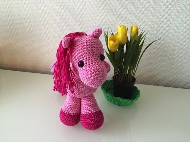 Kostenlose Häkelanleitung Tasche für Mädchen als Pferd - Bild 5