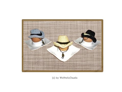 Häkelanleitung Cowboyhut - Eierwärmer häkeln