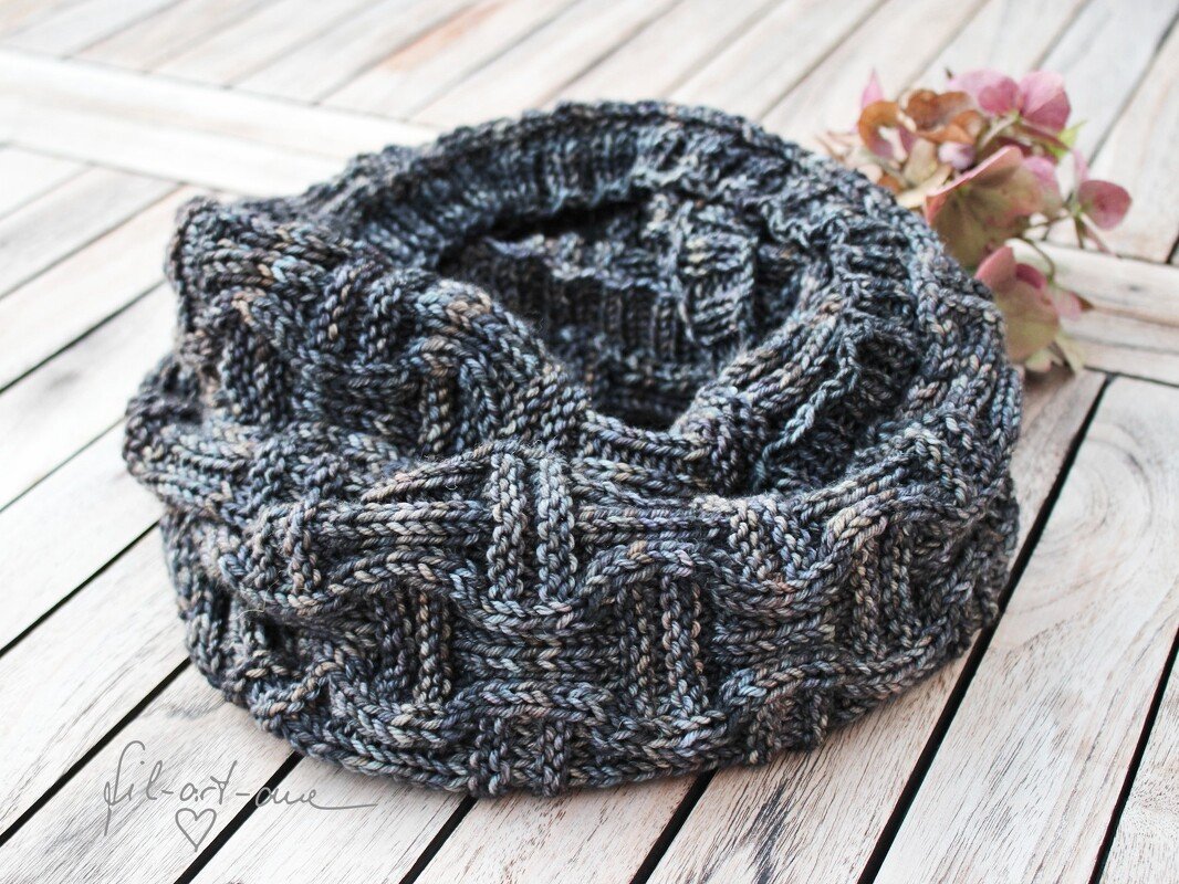 Knitting pattern cowl / boyfriend-loop for men - Image 3