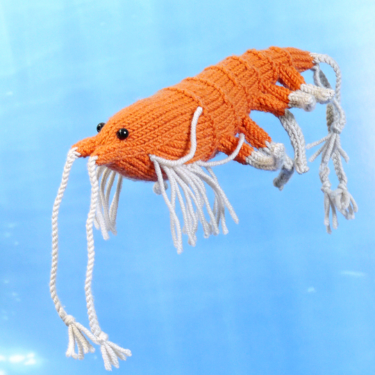 shrimp / krill Napoleon knitting pattern