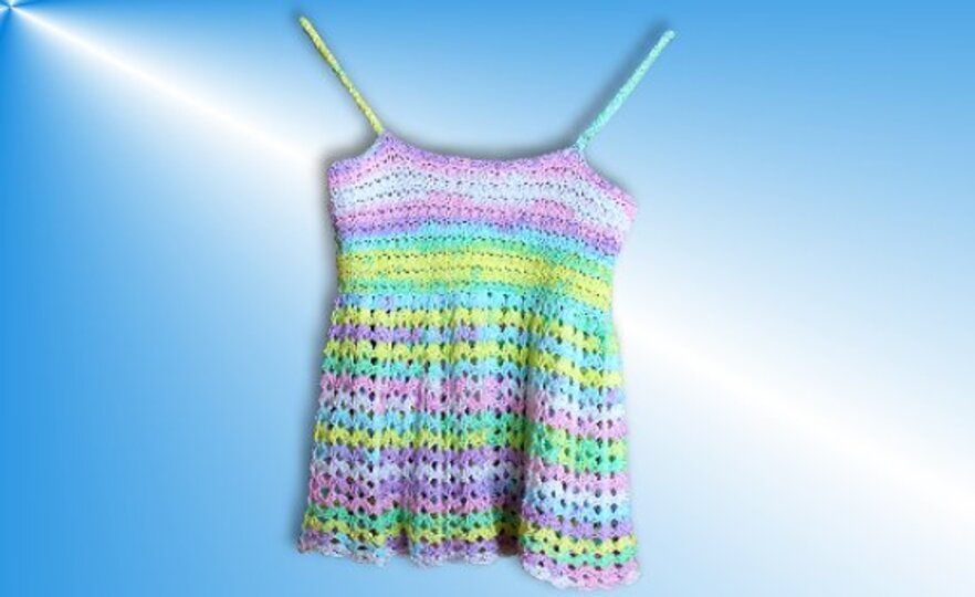 Häkeltop Sternchen - alle Kindergrößen, Häkelanleitung für Anfänger