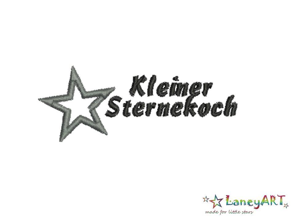Stickdatei "Kleiner Sternekoch" Pes Format (Deco, Brother, Babylock) 