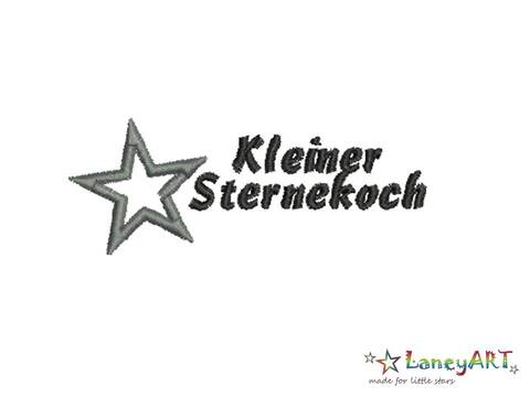 Stickdatei "Kleiner Sternekoch" Pes Format (Deco, Brother, Babylock) 